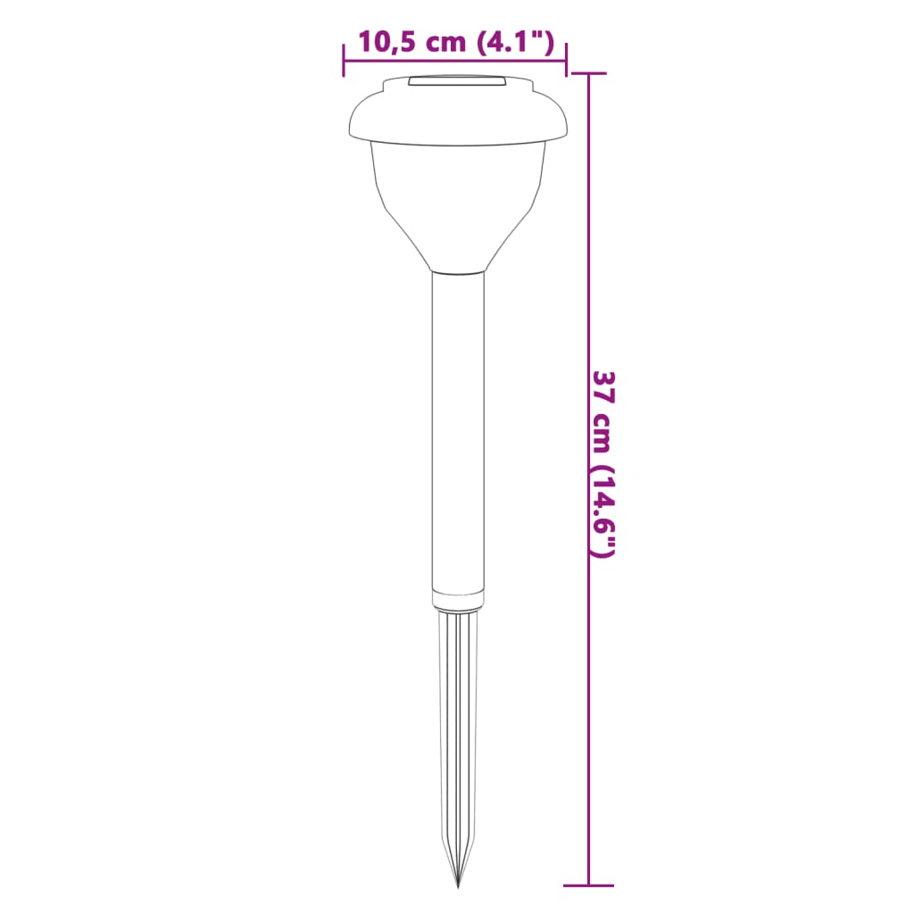 Solar path lighting with ground spikes 4 pcs. Warm white &amp; RGB