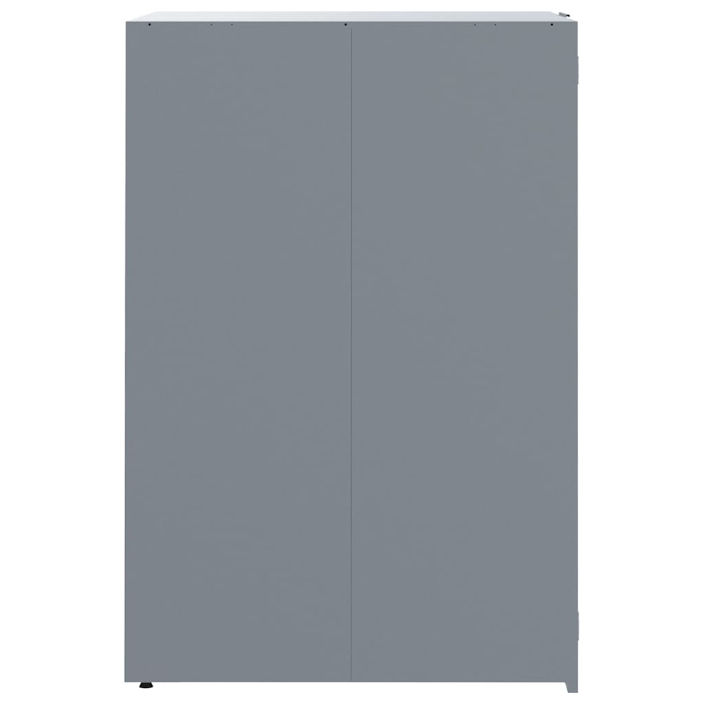 Mülltonnenbox für 1 Tonne Grau 69x79x117 cm Stahl