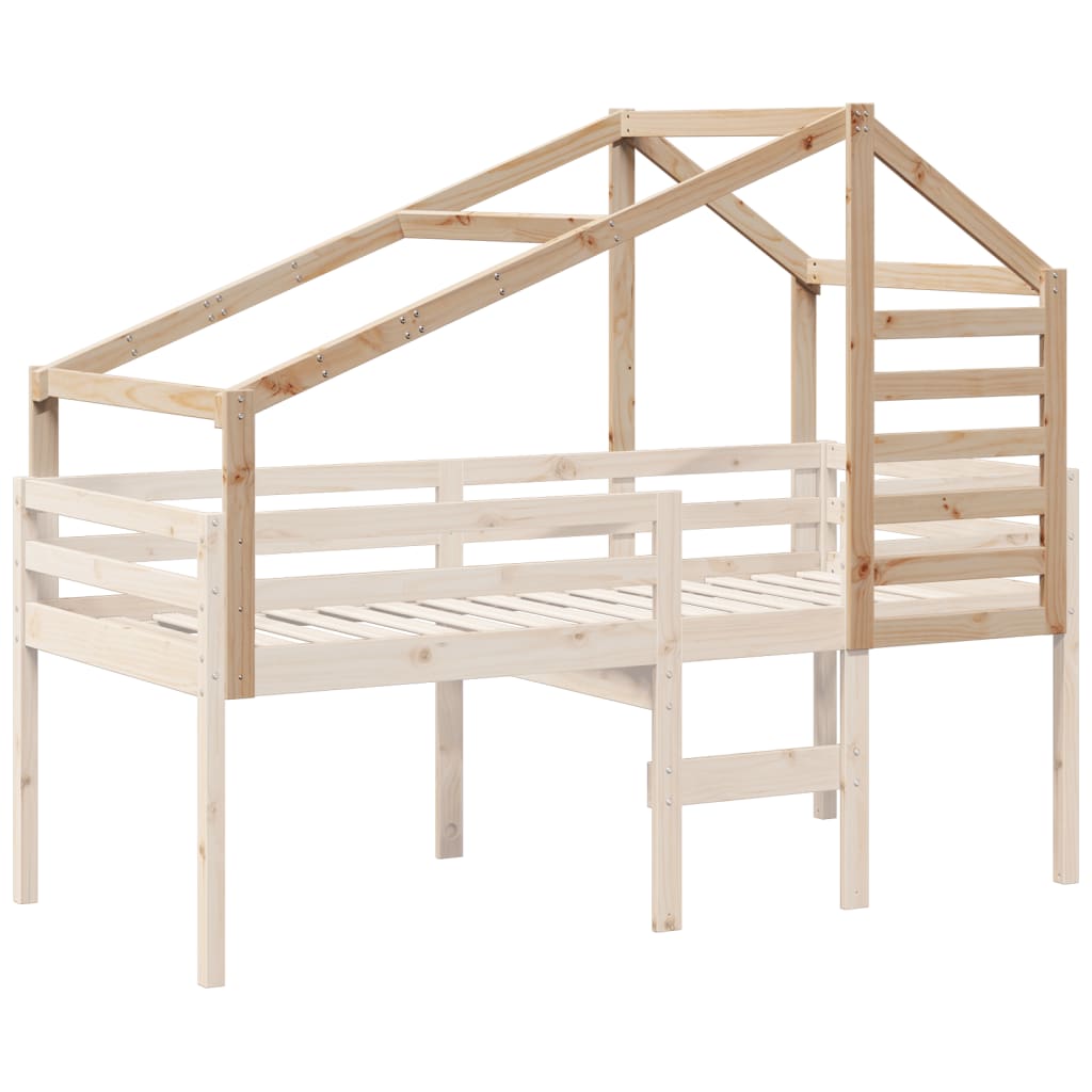 Roof for children's bed 198x97x113 cm solid pine wood