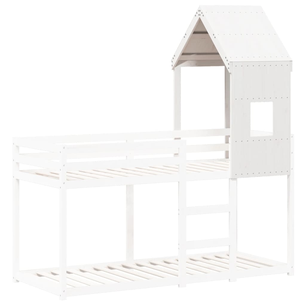 Roof for children's bed white 60x99x139,5 cm solid pine wood