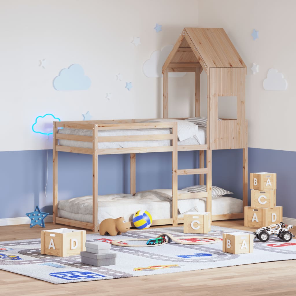 Roof for children's bed 55x99x139,5 cm solid pine wood