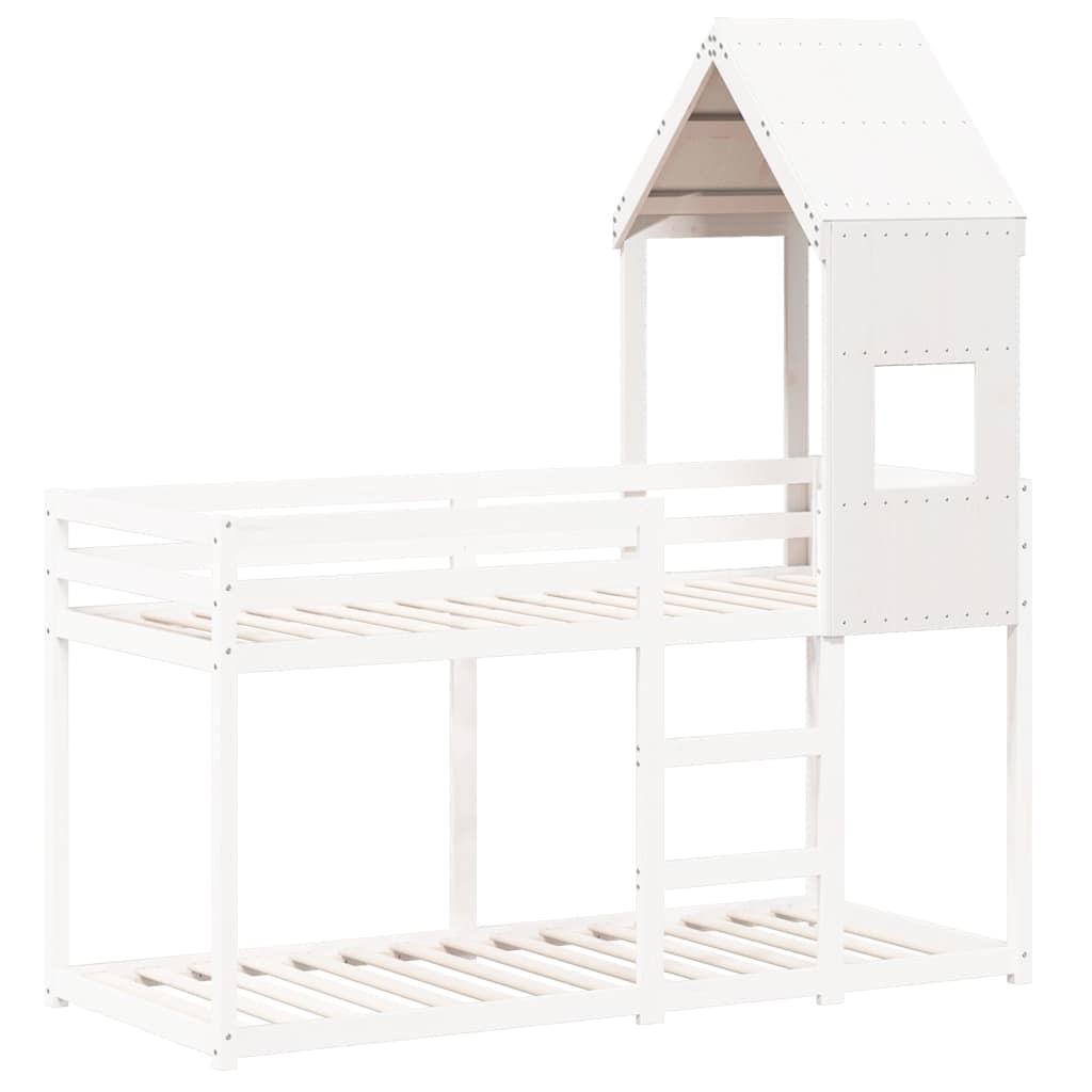 Roof for children's bed white 55x99x139,5 cm solid pine wood