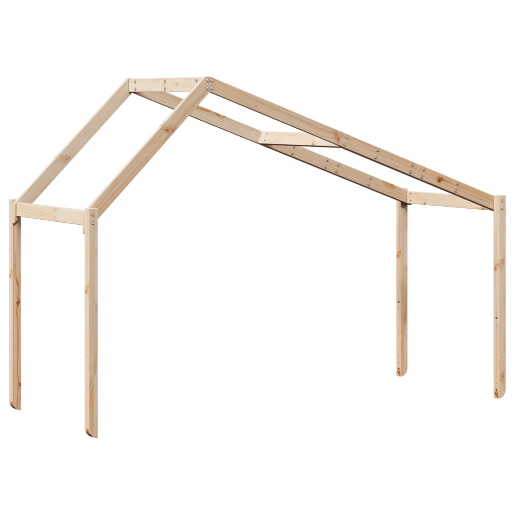 Roof for children's bed 213x95.5x144.5 cm solid pine wood