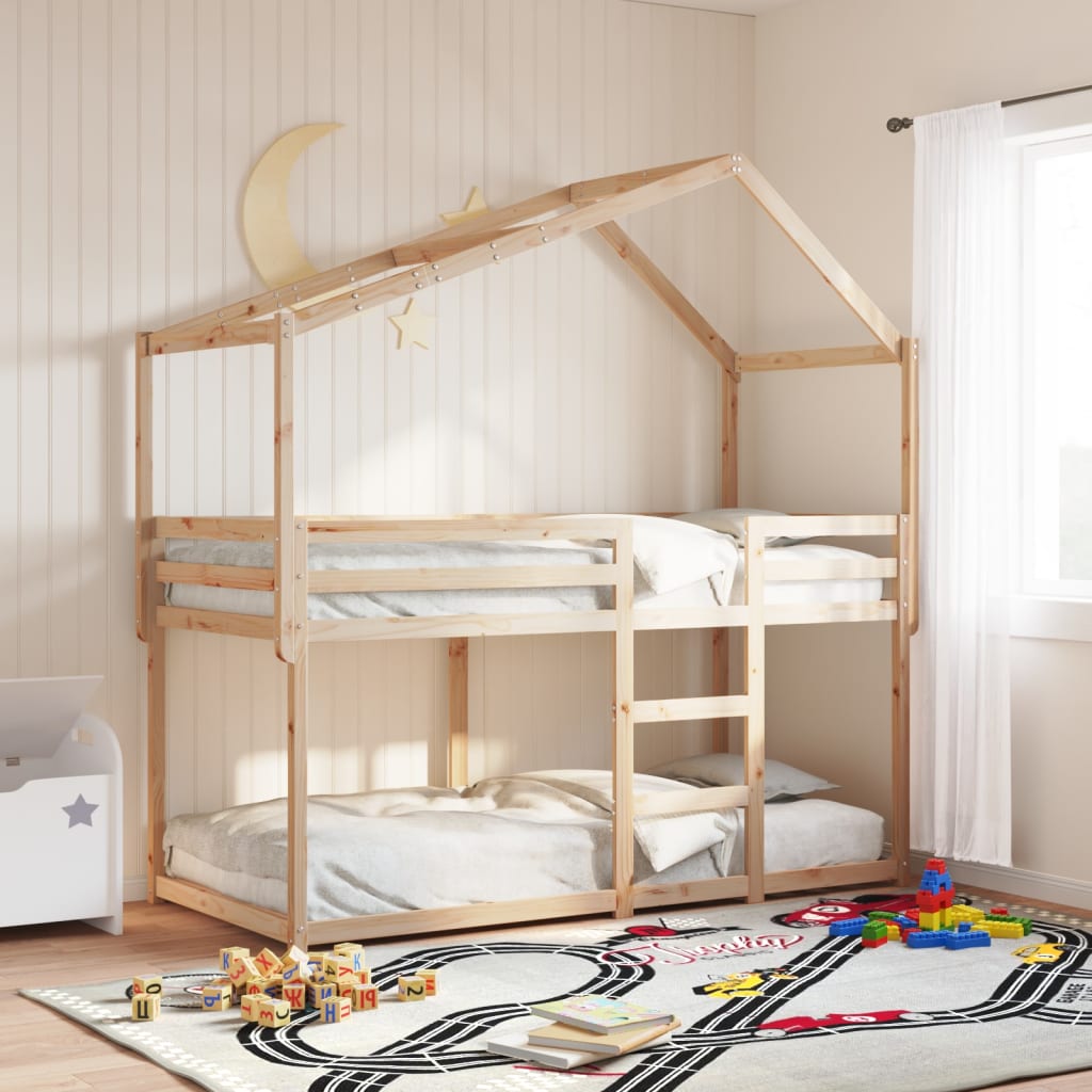 Roof for children's bed 203x95.5x142 cm solid pine wood