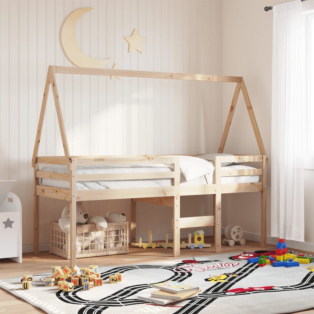 Roof for children's bed 209x95.5x88 cm solid pine wood