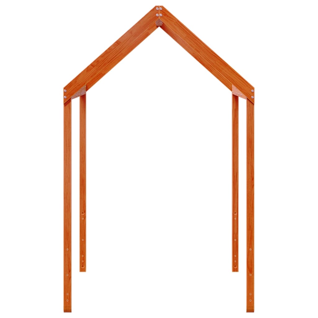 Roof for children's bed wax brown 207x95,5x159cm solid pine wood