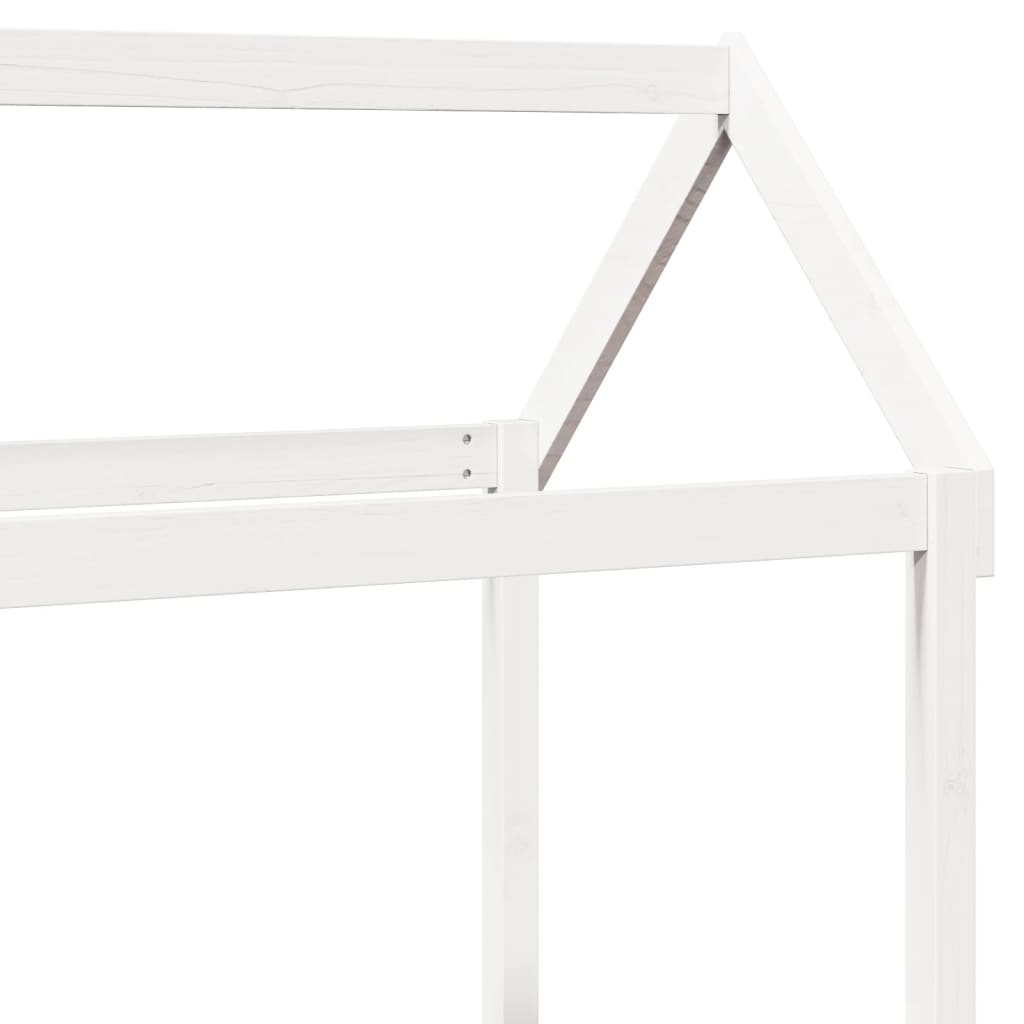 Roof for children's bed white 118x70x176,5 cm solid pine wood