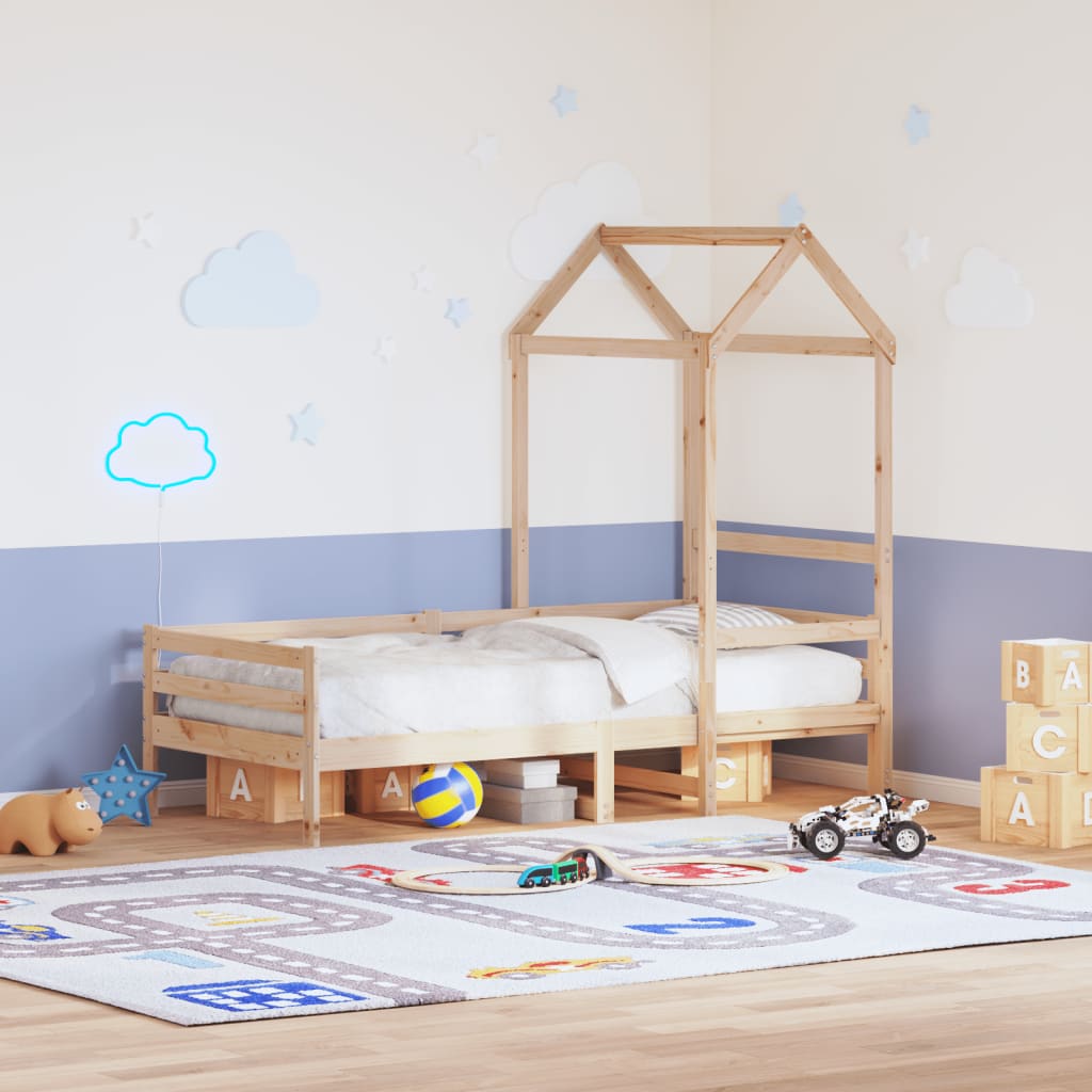 Roof for children's bed 98x70x176.5 cm solid pine wood