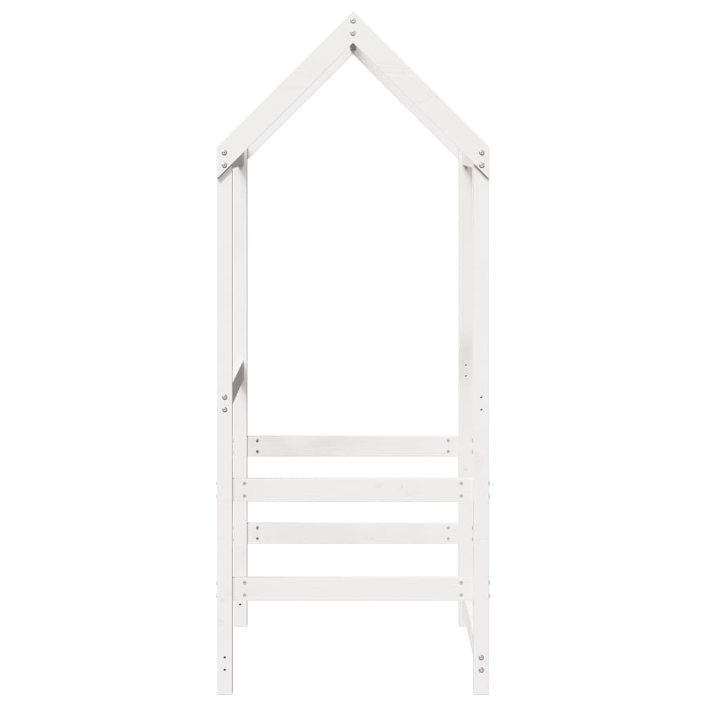 Roof for children's bed white 98x70x176,5 cm solid pine wood