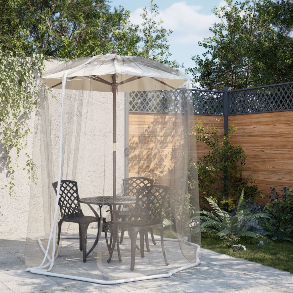 Mosquito Net for Parasol 220 Mesh White Φ300x230 cm