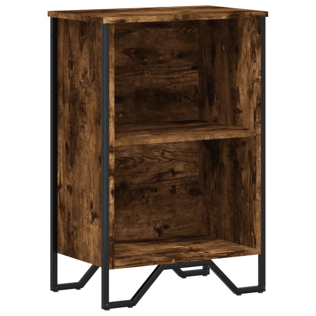 Bookshelf Smoked Oak 50x31x74.5 cm Wood Material