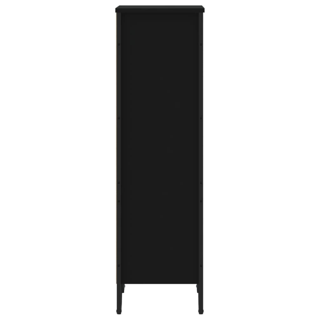 Bookshelf Black 50x31x106 cm Wood Material