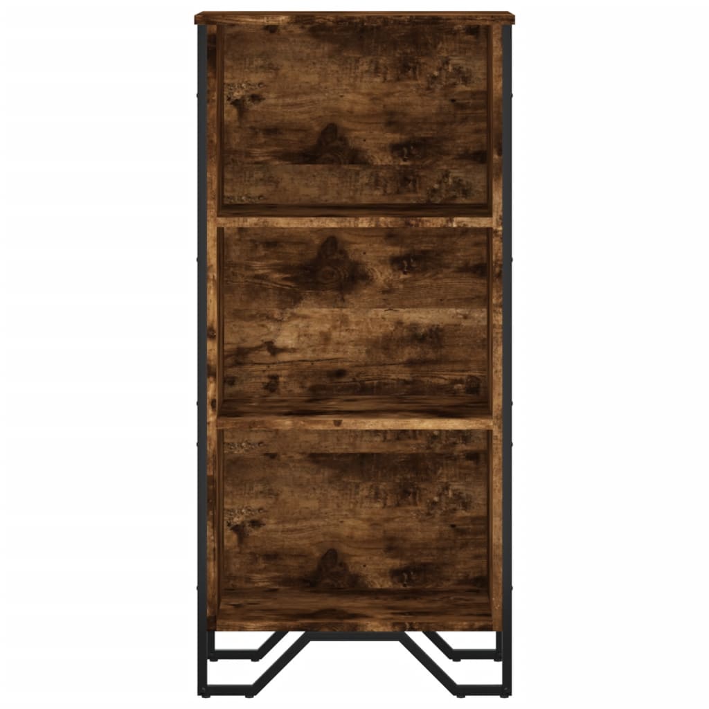 Bookshelf Smoked Oak 50x31x106 cm Wood Material