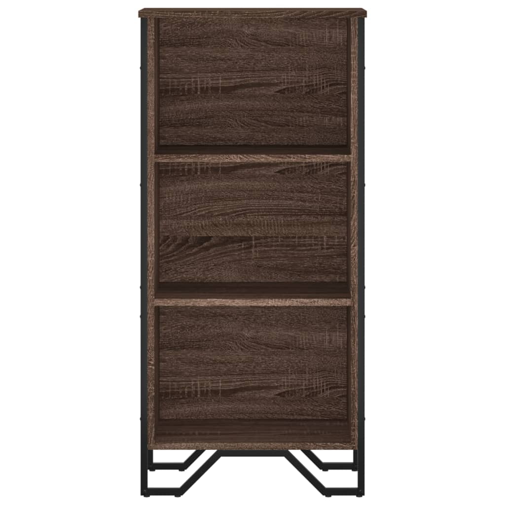 Bookshelf Brown Oak Look 50x31x106 cm Wood Material