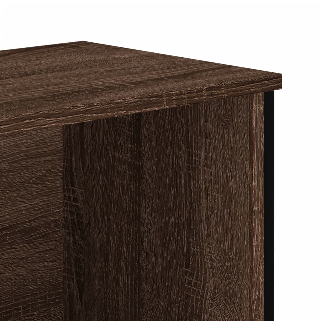 Bookshelf Brown Oak Look 50x31x106 cm Wood Material