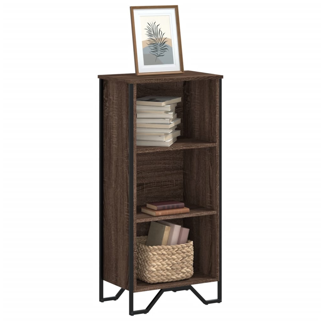 Bookshelf Brown Oak Look 50x31x106 cm Wood Material