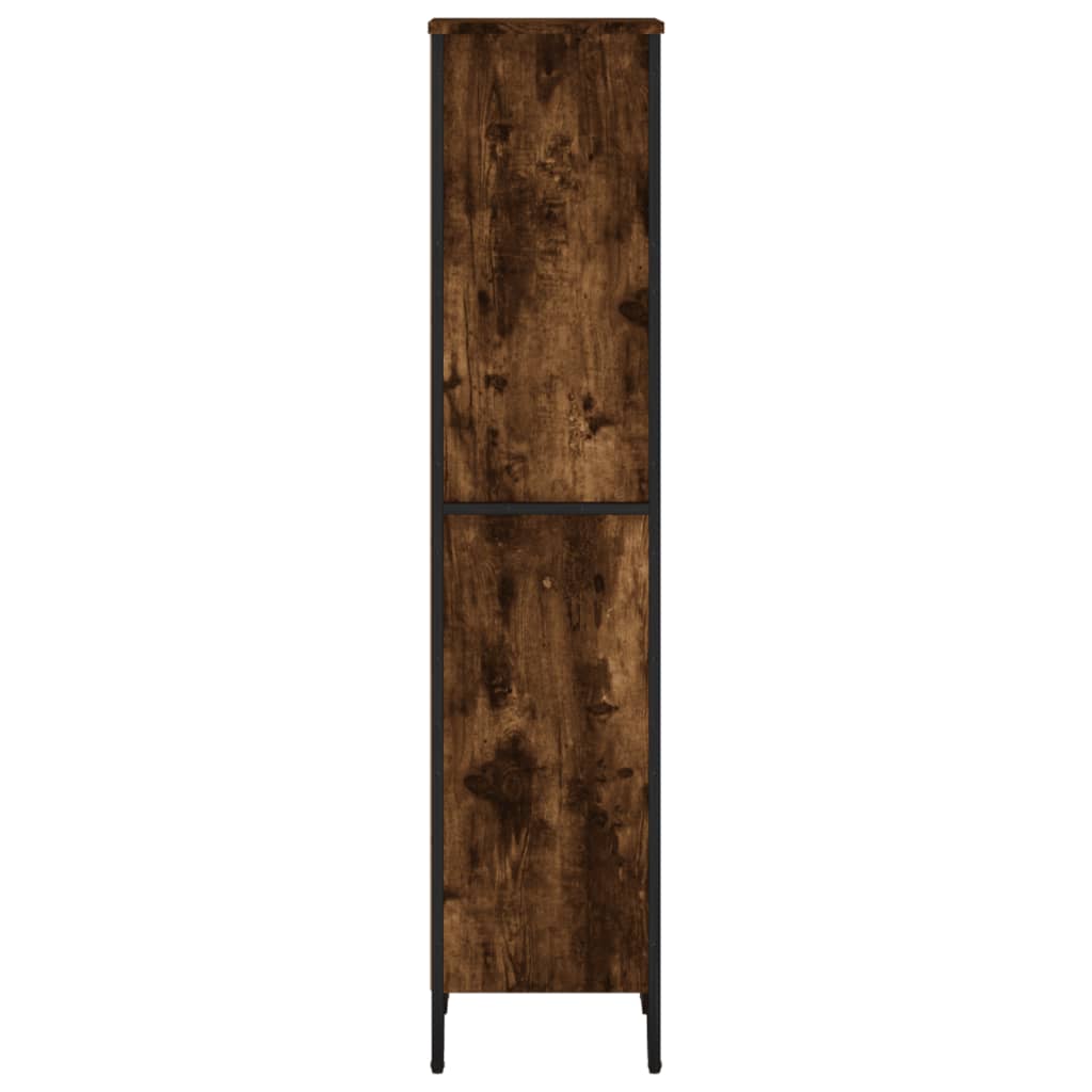 Bookshelf Smoked Oak 50x31x137.5 cm Wood Material