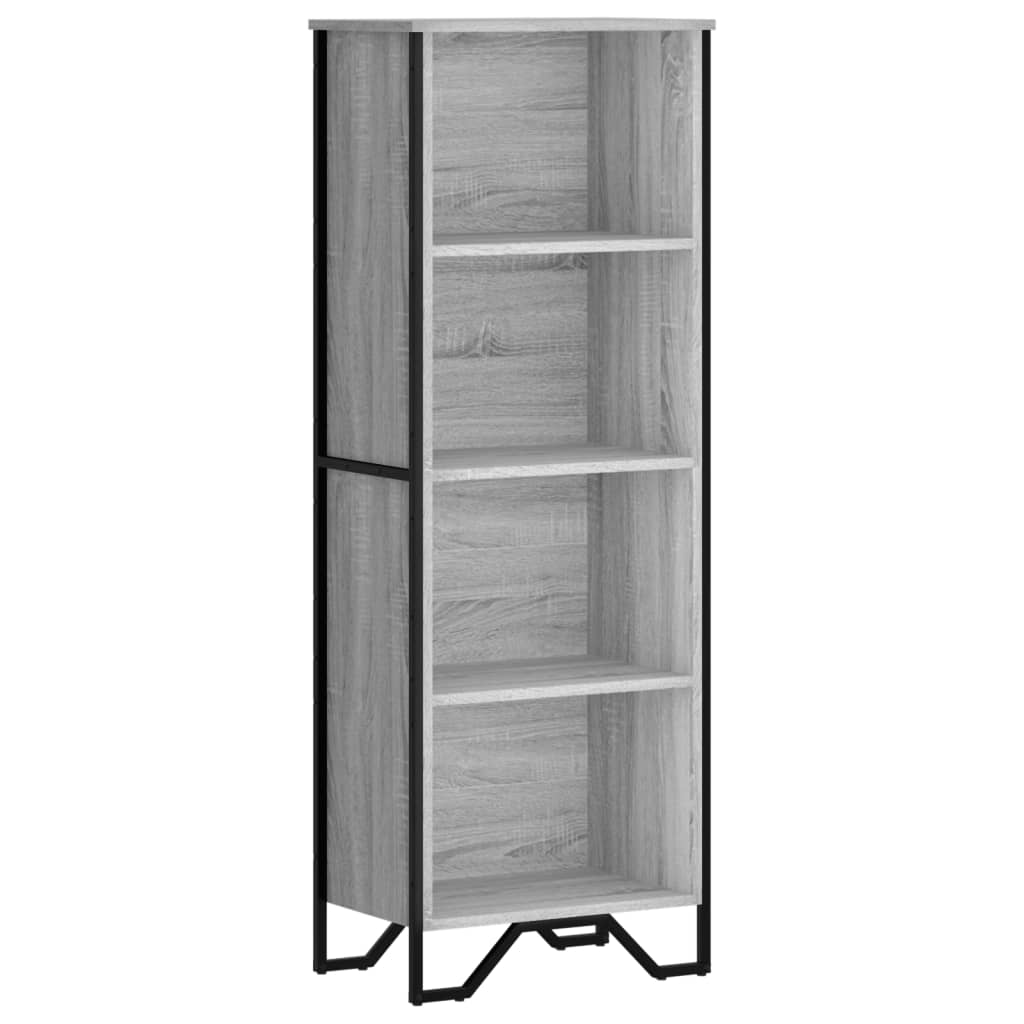 Bookshelf Gray Sonoma 50x31x137.5 cm Wood Material