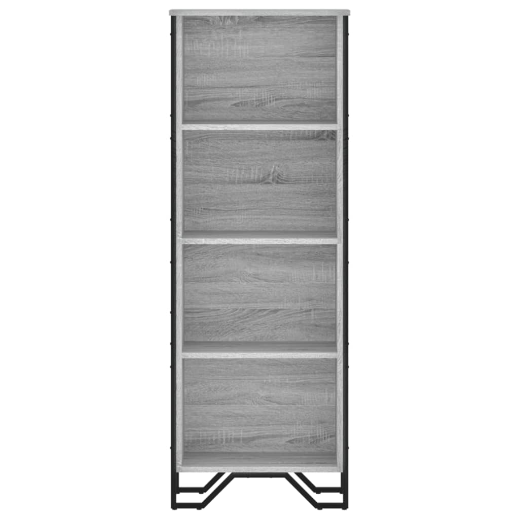 Bookshelf Gray Sonoma 50x31x137.5 cm Wood Material