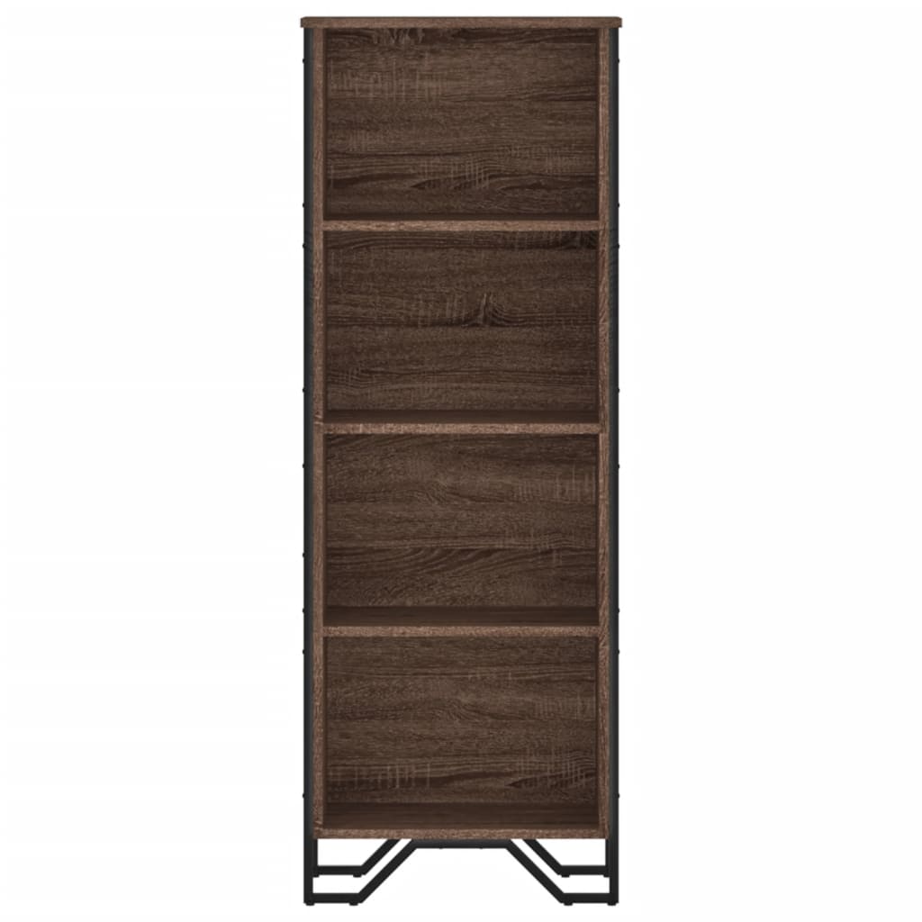 Bookshelf Brown Oak Look 50x31x137.5 cm Wood Material