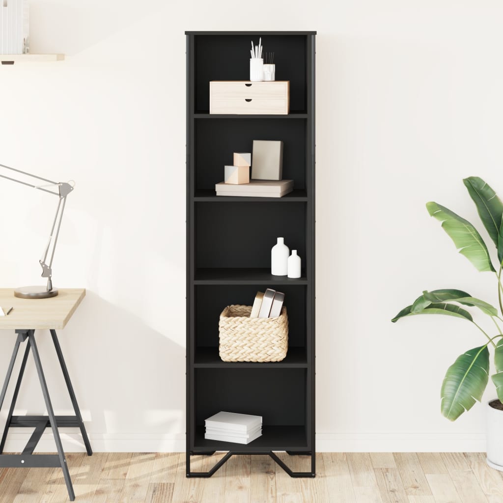 Bookshelf Black 50x31x169 cm Wood Material