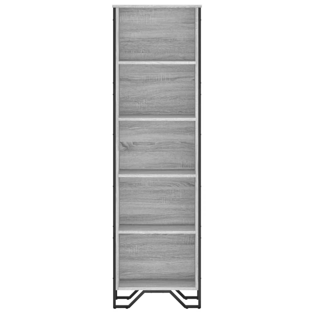 Bookshelf Gray Sonoma 50x31x169 cm Wood Material