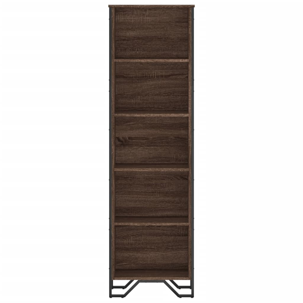 Bookshelf Brown Oak Look 50x31x169 cm Wood Material