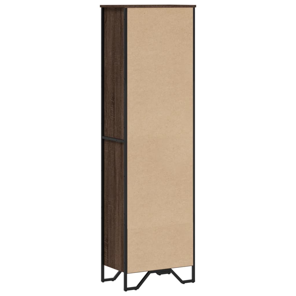 Bookshelf Brown Oak Look 50x31x169 cm Wood Material