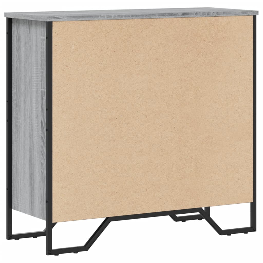 Bookshelf Gray Sonoma 80x31x74.5 cm Wood Material