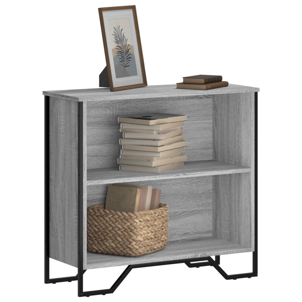 Bookshelf Gray Sonoma 80x31x74.5 cm Wood Material