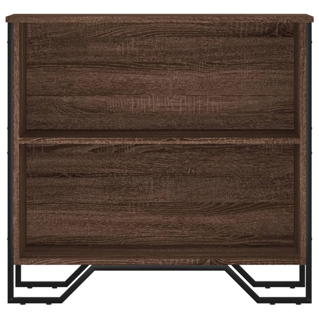 Bookshelf Brown Oak Look 80x31x74.5 cm Wood Material