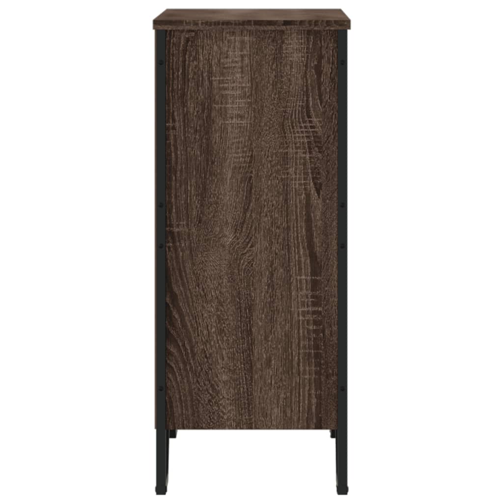 Bookshelf Brown Oak Look 80x31x74.5 cm Wood Material