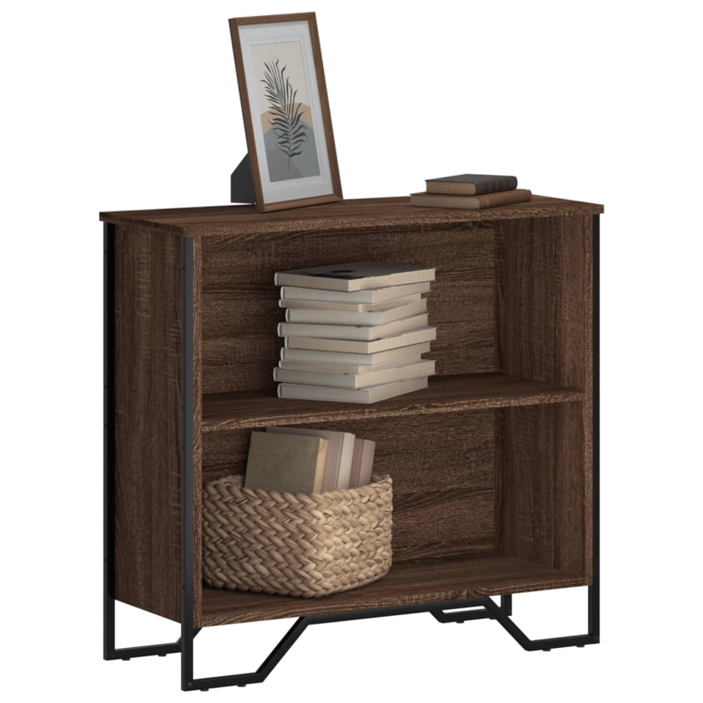 Bookshelf Brown Oak Look 80x31x74.5 cm Wood Material