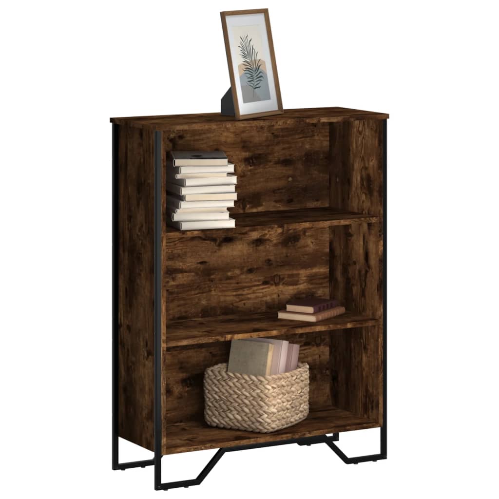 Bookshelf Smoked Oak 80x31x106 cm Wood Material