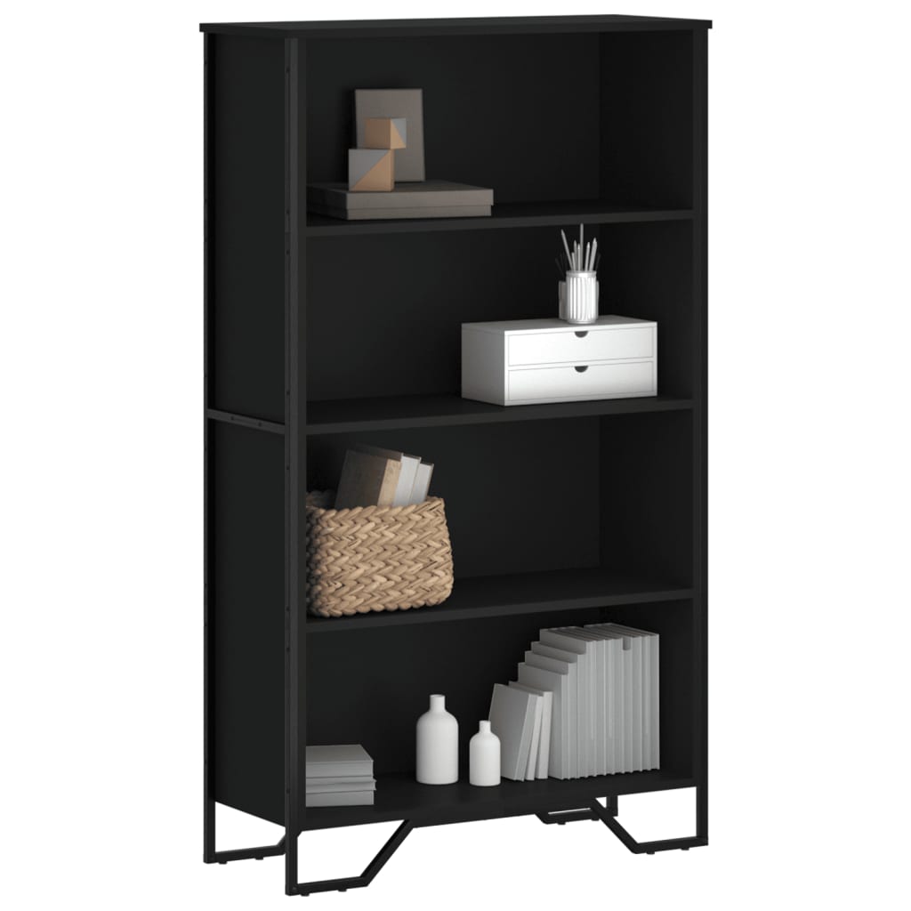 Bookshelf Black 80x31x137.5 cm Wood Material