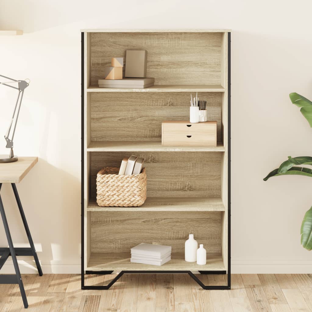 Bookshelf Sonoma Oak 80x31x137.5 cm Wood Material