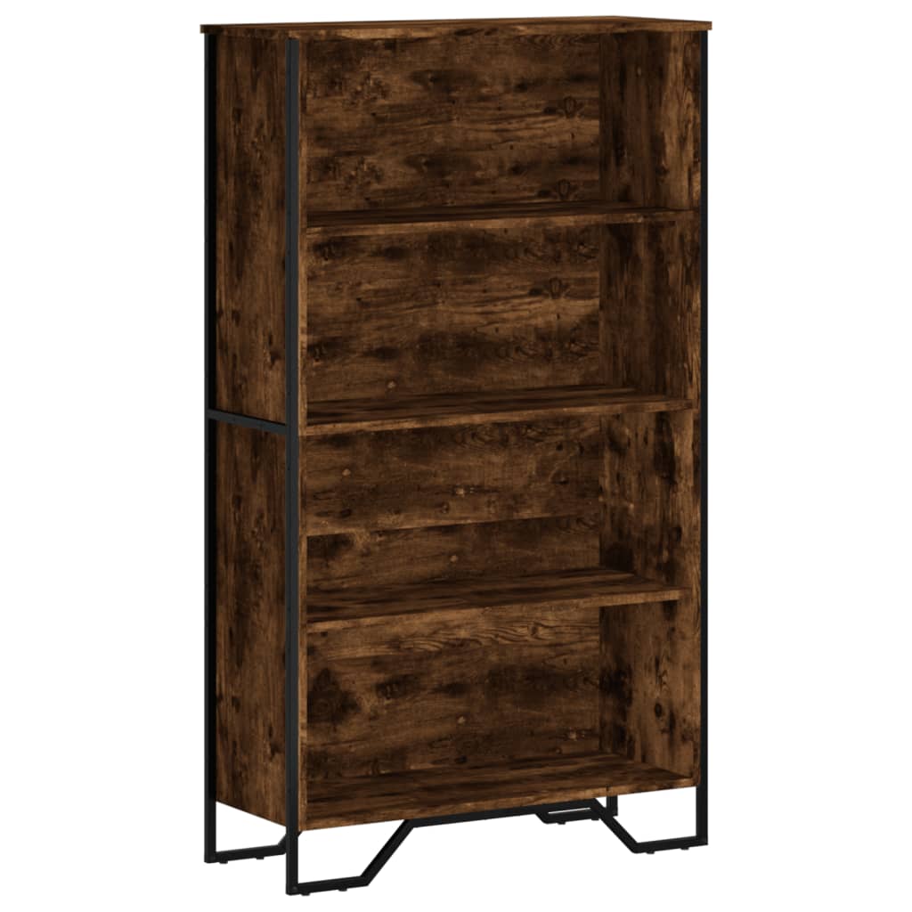 Bookshelf Smoked Oak 80x31x137.5 cm Wood Material