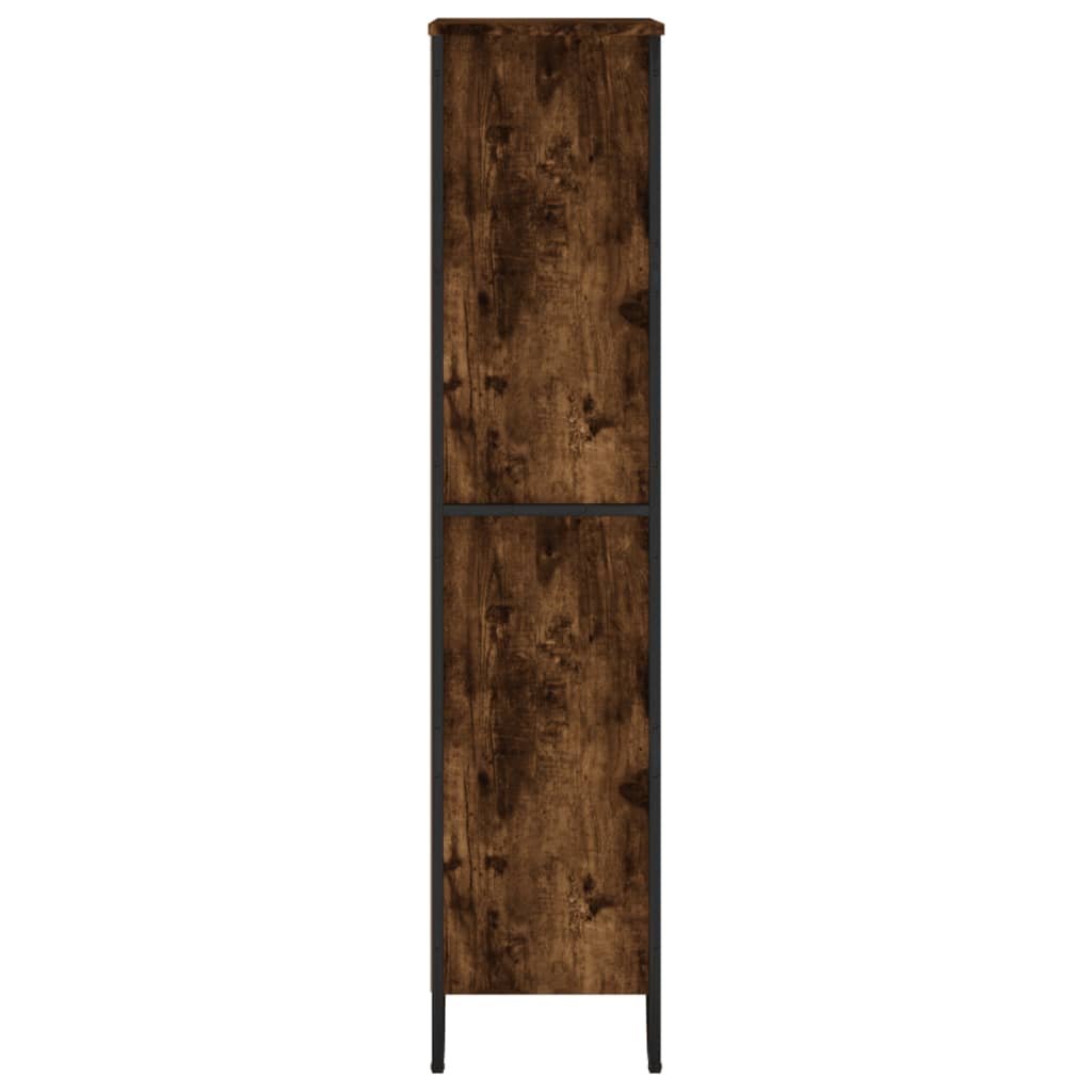 Bookshelf Smoked Oak 80x31x137.5 cm Wood Material