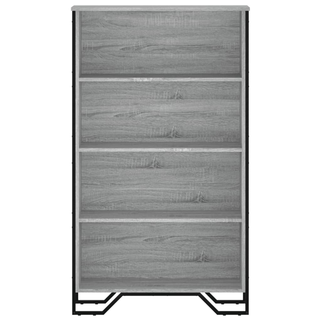 Bookshelf Grey Sonoma 80x31x137.5 cm Wood Material