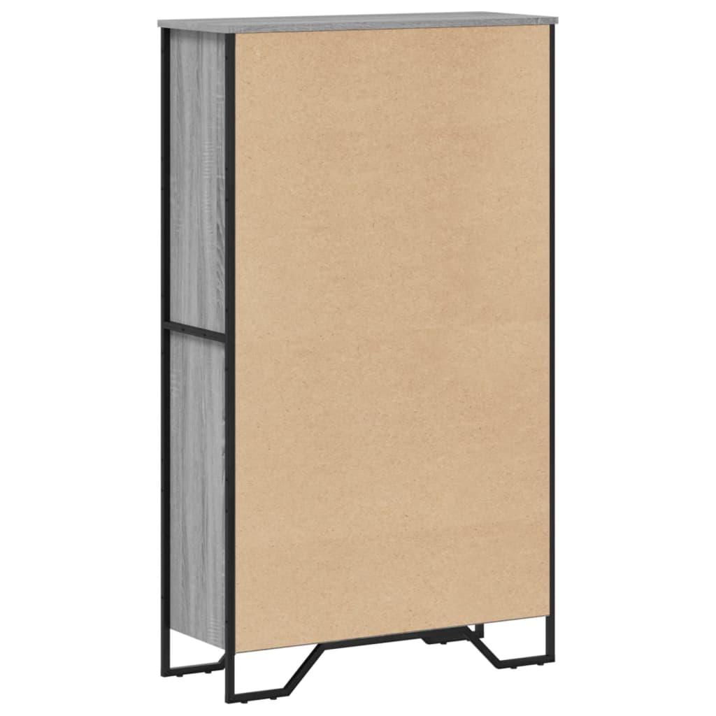 Bookshelf Grey Sonoma 80x31x137.5 cm Wood Material