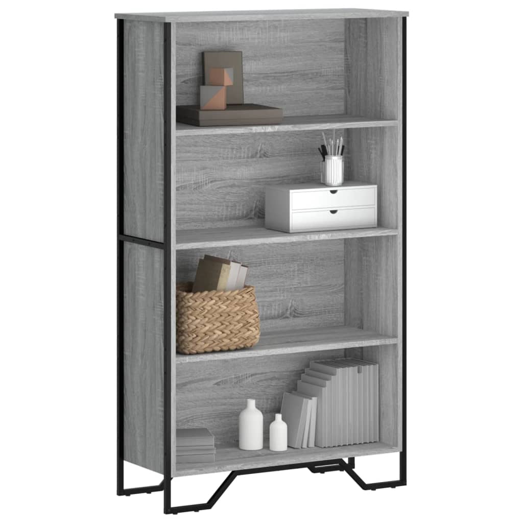 Bookshelf Grey Sonoma 80x31x137.5 cm Wood Material