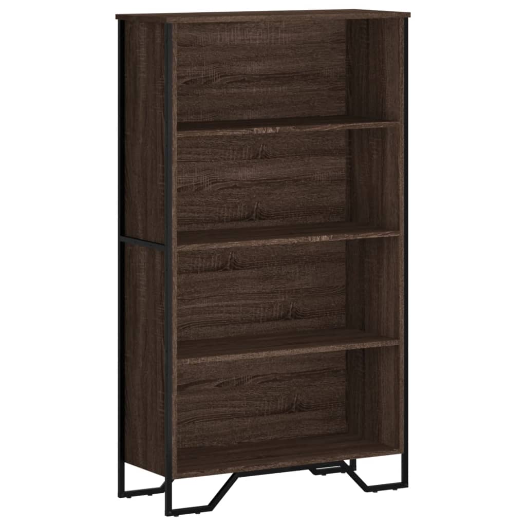 Bookshelf Brown Oak Look 80x31x137.5 cm Wood Material