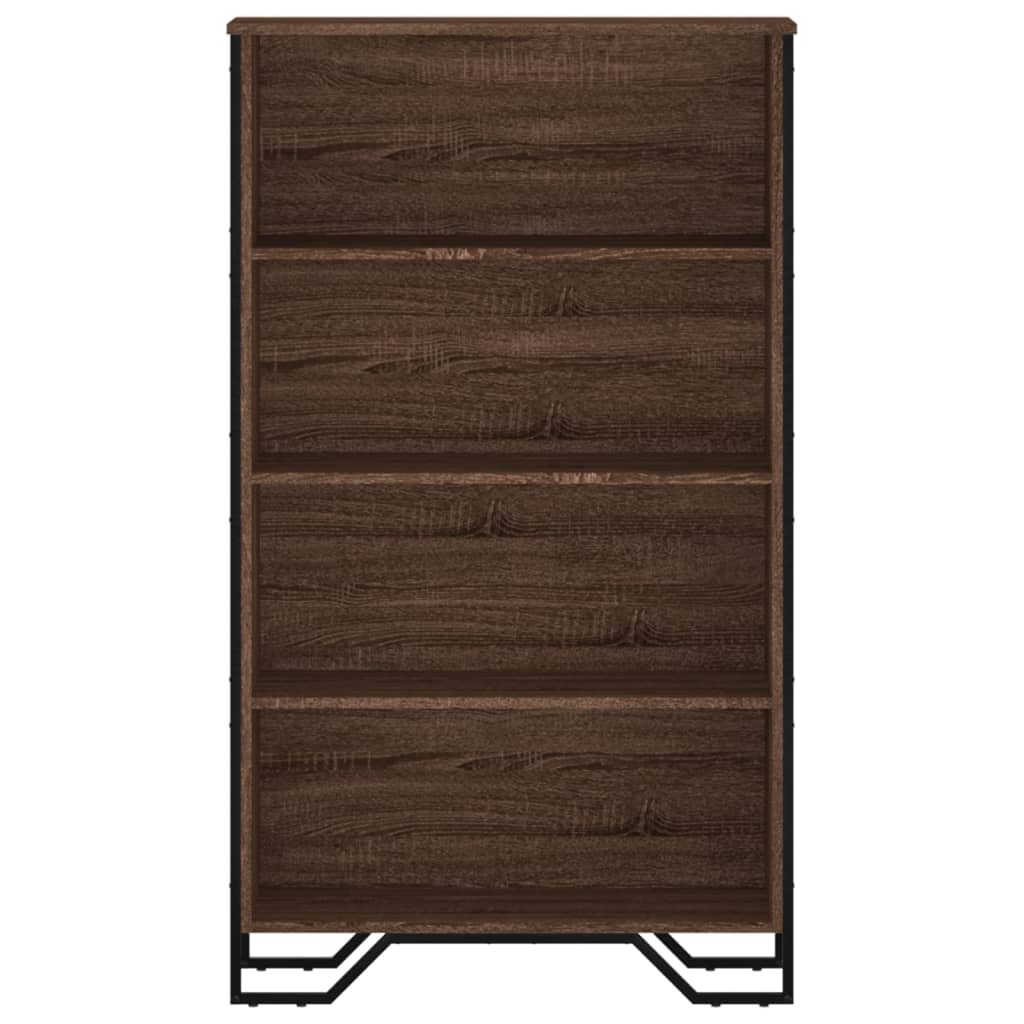 Bookshelf Brown Oak Look 80x31x137.5 cm Wood Material