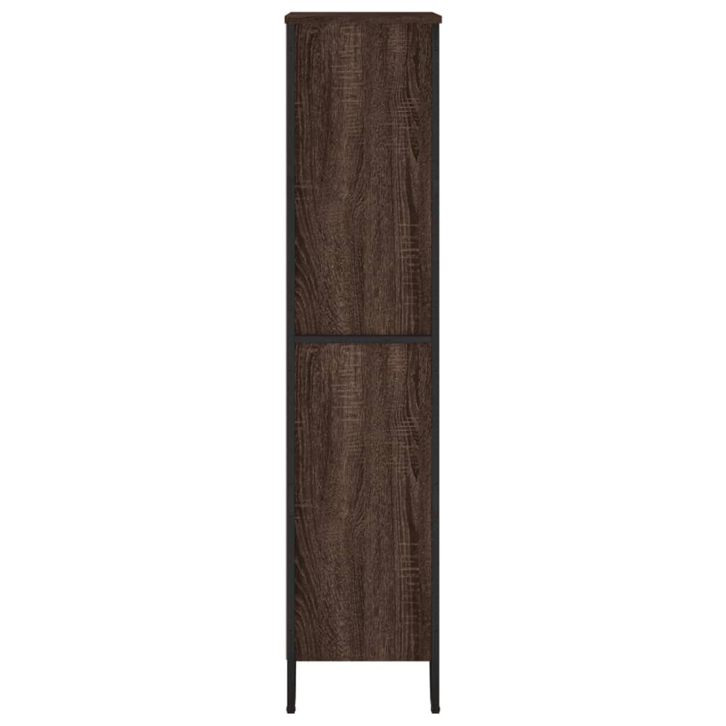 Bookshelf Brown Oak Look 80x31x137.5 cm Wood Material