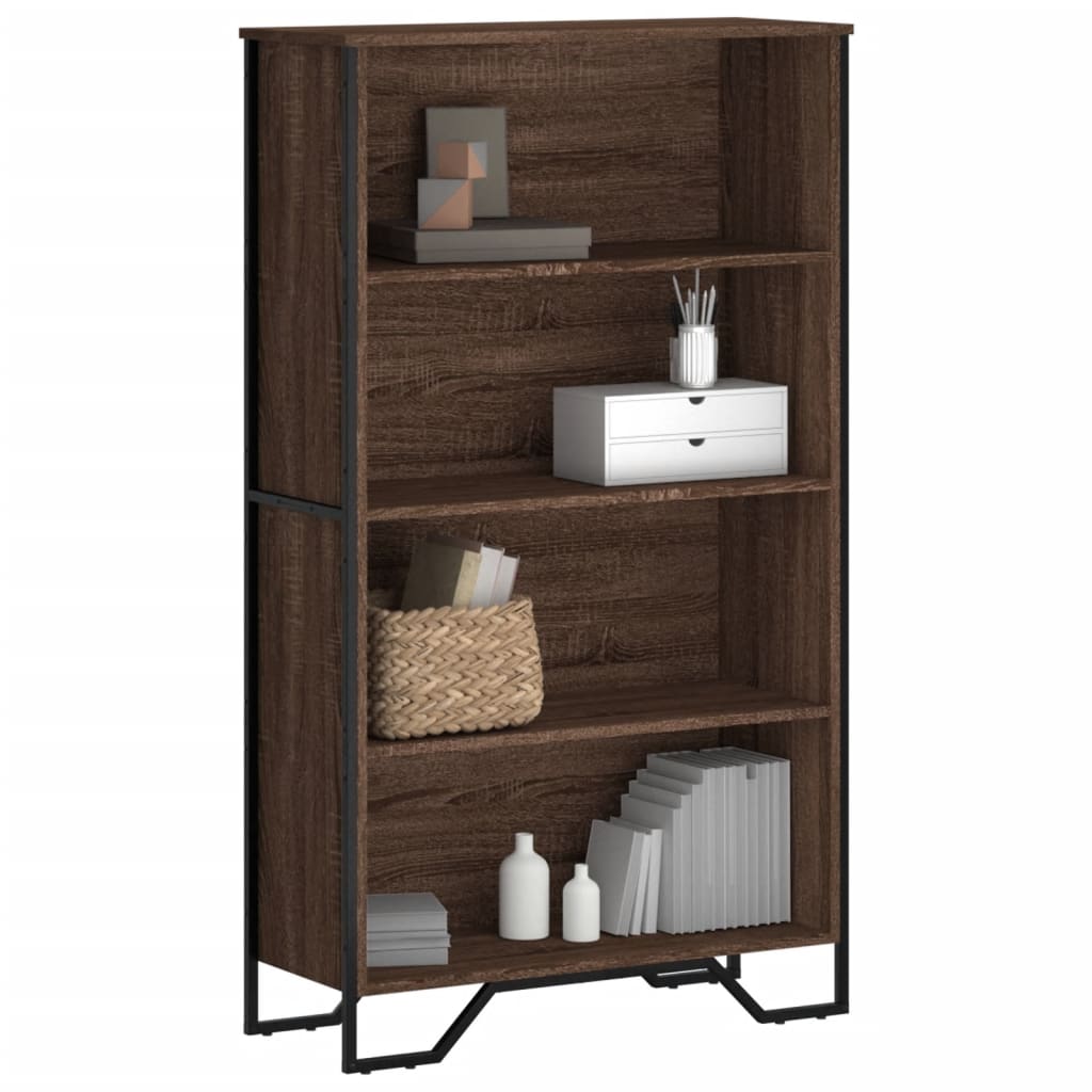 Bookshelf Brown Oak Look 80x31x137.5 cm Wood Material