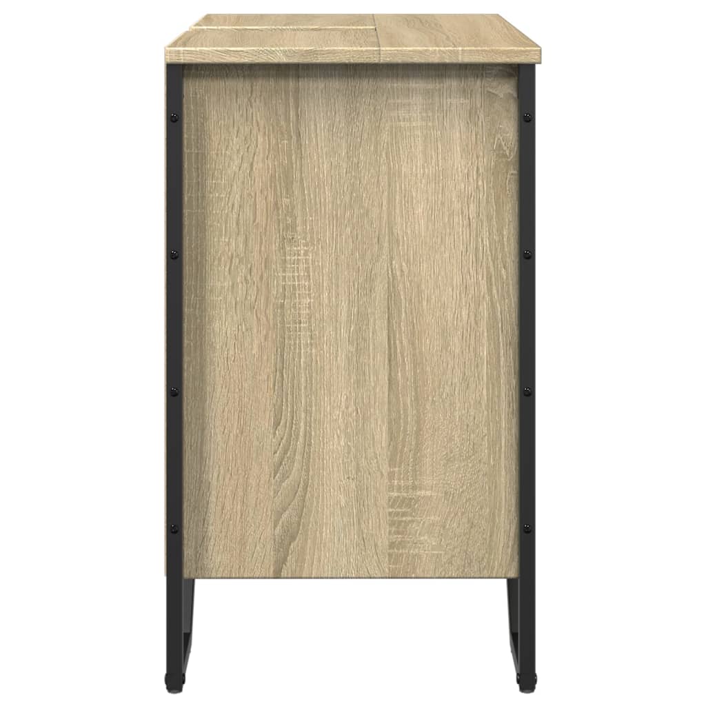 Washbasin base cabinet Sonoma oak 60x35x60 cm wood material