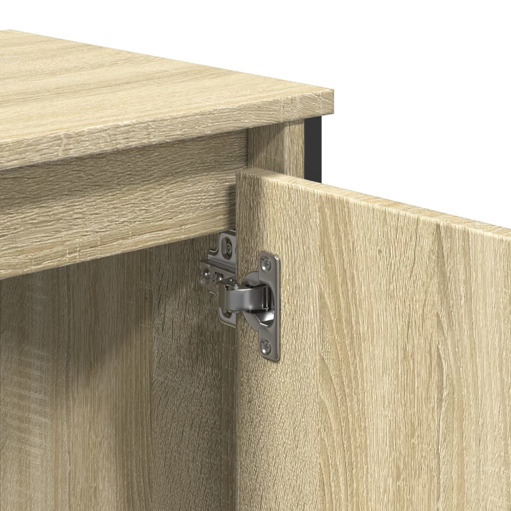 Washbasin base cabinet Sonoma oak 60x35x60 cm wood material