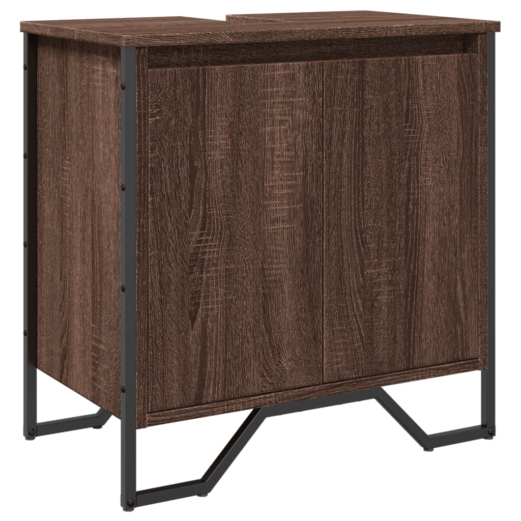 Washbasin Cabinet Brown Oak Look 60x35x60 cm