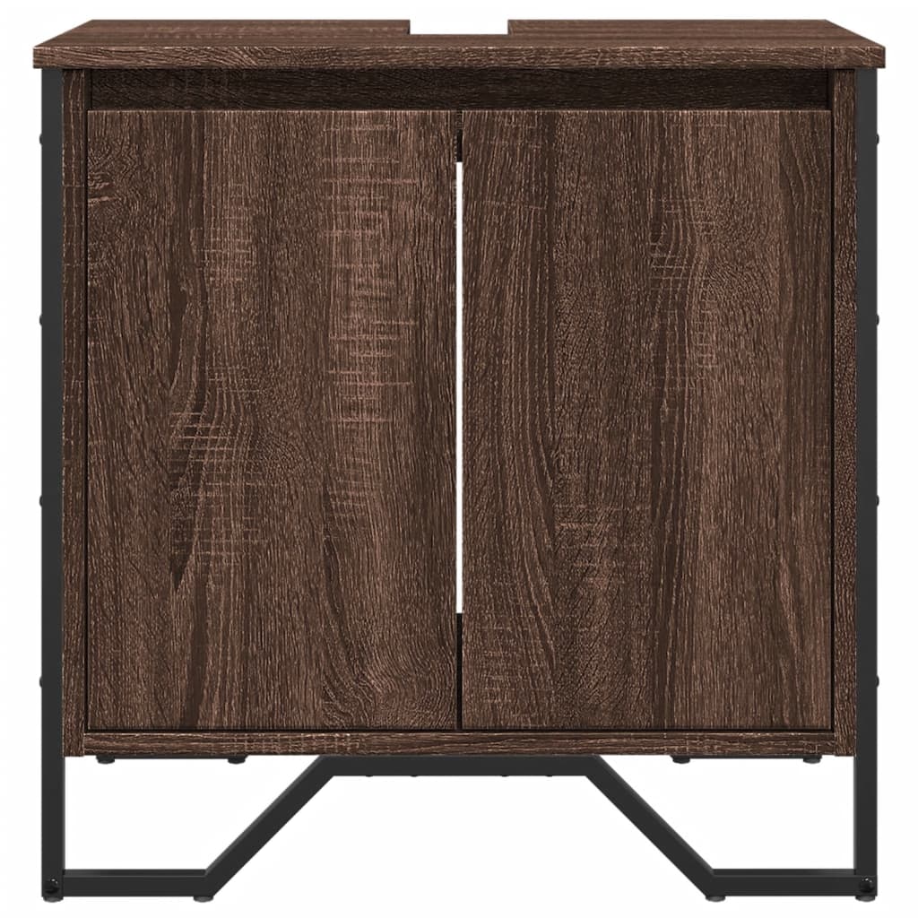 Washbasin Cabinet Brown Oak Look 60x35x60 cm