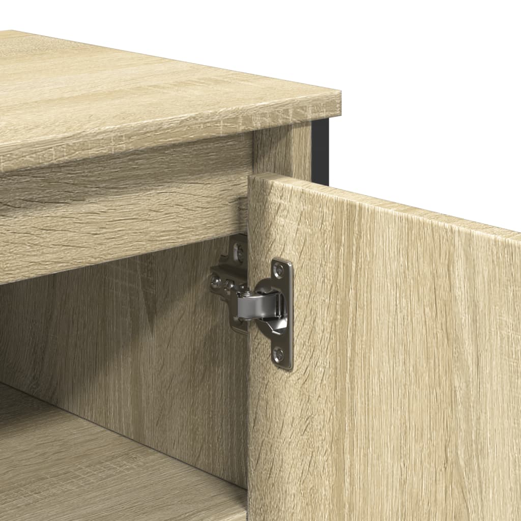 Washbasin base cabinet Sonoma oak 91x35x60 cm wood material